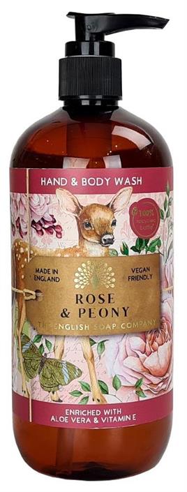 The English Soap Company Hand & Body Wash Rose & Peony